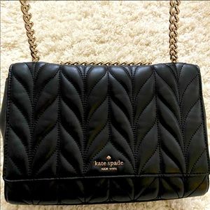 kate Spade Briar Lane Black quilted Shoulder Bag